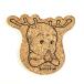  Nara. souvenir ... kun .... cork Coaster ..[.. packet correspondence ]