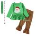  Рождество baby [2 позиций комплект костюмированная игра костюм tops низ ] ребенок одежда солнечный ta Santa Claus костюмированная игра длинный рукав костюм комплект солнечный ta