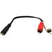  аудио разделение кабель (3.5mm стерео ( женский ).RCA( мужской )×2) 0.2m