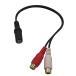 3.5mm стерео Mini штекер ( женский ).RCA×2( красный * белый )( женский ) кабель 20cm позолоченный specification 