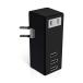  Elecom USB ответвление /USB женский ×3/AC×1/ ширина ../2.1A/ черный 