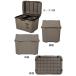 �S�~�� ���� ������� 70 �Z�p���[�V�����{�b�N�X 70L 2���� Boite ���ݔ� ���O ���� �ӂ��t�� �W�t�� �W�� �ӂ� �t�� �L�b�`�� ���r���O �K���[�W �y�[�� �� �֘A�摜3