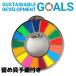 SDGs バッジ 17の目標 国連ガイドライン対応 ピンバッジ 平型 予備の留め具付き バッチ バッヂ ラッピング対応