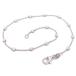  ножной браслет серебряный 925 rhodium металлизированный стойка цепь 26cm мужской 