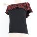  б/у Maunaloamauna нижний хула костюм tops cut and sewn оттенок черного Hawaiian принт Hawaiian Hawaiian Dance aro - хула res...