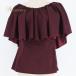  хула костюм Maunaloamauna нижний футболка cut and sewn лиловый серия wine red one цвет одноцветный простой оборка красивый взрослый ...