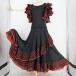  фламенко костюм prima boutique Prima btik две части выставить верх и низ в комплекте оттенок черного полька-дот точка чёрный красный bo Ran te