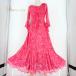  б/у prima boutique Prima btik бальные танцы костюм платье стандартный розовый серия One-piece стандартный платье . правильный оборудование длинный рукав Kirakira тент грамм...