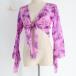  Berry танцевальный костюм ICHIOKUichi ok choli tops урок одежда лиловый серия розовый серия цветок цветочный принт легкий незначительный тренировка урок симпатичный 