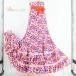  фламенко костюм faruda юбка оттенок белого розовый серия orange серия лиловый серия белый фиолетовый orange высокий талия рисунок узор bo Ran te оборка лента 