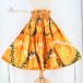  б/у хула костюм юбка пау orange серия Hawaiian принт aro - хула урок тренировка одиночный юбка flair orange оранжевый растения рисунок цветочный принт...