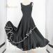  б/у prima boutique Prima btik фламенко костюм One-piece платье оттенок черного bo Ran te оборка стразы чёрный белый безрукавка простой boli...