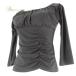  б/у create-sunklieito солнечный бальные танцы костюм tops cut and sewn урок одежда оттенок черного чёрный одноцветный простой тренировка надеты стандартный женский o...