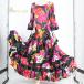  фламенко костюм prima boutique Prima btik платье One-piece оттенок черного розовый серия оттенок красного чёрный розовый красный фиолетовый глянец bo Ran 