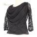  б/у ICHIOKUichi ok бальные танцы костюм tops блуза cut and sewn урок одежда оттенок черного чёрный тренировка для тренировка надеты цветочный принт Schic гонки формальный ere...