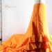  б/у фламенко костюм batate Cola faruda юбка orange серия оттенок коричневого чай однотонная ткань bo Ran te оборка гонки Dance вечеринка презентация роскошный блестящий da...