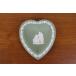 Wedgwood jasper шалфей зеленый Heart tray булавка тарелка plate WEDGWOOD Англия Vintage .67-5