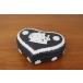  Wedgwood jasper бардачок Heart box черный чёрный WEDGWOOD Англия T80-1
