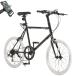  arte -ji(ALTAGE) AMV-001 mini bicycle bicycle 20 -inch 7 step shifting gears color tire small wheel bike light key black smartphone holder 