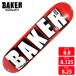 BAKER Baker скейтборд панель бренд Logo BAKER BRAND LOGO WHITE 8.0 8.125 8.25 скейтборд 