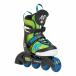 ke- two K2 Ray Dubey mI230200601 GREEN_BLUE зеленый голубой Kids роликовые коньки ребенок Junior размер регулировка светится свет мужчина boys 