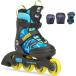 ke- two K2 Raider Pro упаковка I230200801 BL_YL голубой желтый Kids роликовые коньки накладка комплект ребенок Junior размер регулировка мужчина boys 