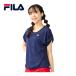  filler FILA игра рубашка VL2698 20 filler темно-синий женский короткий рукав футболка Drop плечо талия tuck femi человек tops . вода скорость .UV cut 