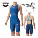  Arena arena aqua сила storm CP рейсинг One-piece леггинсы открытый задний половина нога ARN-4000W DBLU D голубой × Pink Lady -s