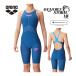  Arena arena aqua сила storm MF рейсинг One-piece леггинсы открытый задний половина нога ARN-4002W DBLU D голубой × Pink Lady -s