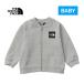  The * North * face North Face sweat Logo jacket NTB12401 Z Mix gray baby 2024 spring summer model baby clothes sweat jacket 