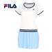 *5/1-5/12 500 jpy OFF coupon * filler FILA One-piece VL2863 01A white A lady's new go in part member respondent .2024 spring summer model tennis game wear short sleeves contest practice 