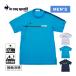  Le Coq s Porte .fle coq sportif часть сетка mok шея рубашка с коротким рукавом LG5SHS52M мужской Golf одежда рубашка с коротким рукавом mok рубашка "дышит" контакт охлаждающий функция 