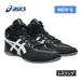 *9/13 до отметка 6 раз * Asics asics коврик Flex 8 1081A068 001 черный / белый мужской рестлинг обувь сетка "дышит" перфорирование 