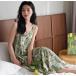  Cami One-piece женский весна лето One-piece топ One-piece Cami платье цветочный принт cup имеется One-piece cup имеется Cami эластичность сетка sk0057