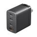  есть перевод новый товар USB-C зарядное устройство PD зарядное устройство 65W 4 порт Type-C×3 USB-A×1 GaN принятие складной pra * ACA-PD107BK Sanwa Supply экстерьер . царапина * загрязнения есть 