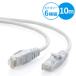 LAN кабель 10m cat6 категория -6 высокая скорость тонкий распорка первоклассный белый EZ5-LAN6SL10W кошка pohs соответствует 