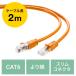  ушко поломка предотвращение категория 6LAN кабель .. линия распорка orange 2m EZ5-LAN6T02D кошка pohs соответствует 