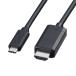 �^�C�vC-HDMI�ϊ��P�[�u�� 2m Type-C 4K/60Hz�Ή� �u���b�N KC-ALCHD20K �T�����T�v���C