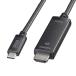 USB Type-C To HDMI �ϊ��P�[�u�� 8K/60Hz 4K/144Hz MacBook iPad TV �u���b�N 3m KC-ALCHD8K30 �T�����T�v���C