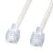  телефон кабель экология тонкий белый 3m TEL-E4-3N2 Sanwa Supply 