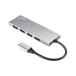 USB TypeC ступица 4 порт USB A×4 порт кабель в одном корпусе USB3.2 Gen2 соответствует 10Gbps высокая скорость соответствует aluminium ..Windows Mac iPad Chromebook USB-1 кошка pohs соответствует 