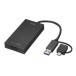 USB-HDMI�f�B�X�v���C�A�_�v�^ 4K�Ή� USB Type-C���Ή� �������� �u���b�N USB-CVU3HD4 �T�����T�v���C