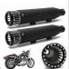  Harley muffler глушитель черный cnc aluminium глубокий cut Harley 48 four tieitoxl883/xl12