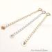  регулировщик цепь k18 Gold 18 золотой удлинение женский ювелирные изделия аксессуары 