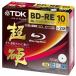 TDK 録画用ブルーレイディスク 超硬シリーズ BD-RE DL 50GB 1-2倍速 ホワイトワイドプリンタブル 10枚パック 5mmスリ