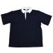  балка ba Lien BARBARIAN короткий рукав регби рубашка VSE-03 темно-синий 8 on скользящий вес USA производство хлопок 100%