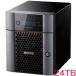 NAS バッファロー TS6400DN2404 [TeraStation TS6000 4ベイ デスクトップNAS 24TB]