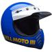 BELL �x�� MOTO-3 CLASSIC �w�����b�g / �u���[�E�z���C�g�E�C�G���[