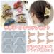  волосы зажим силикон mold resin зажим 6 шт имеется силикон mold aroma Stone камень . мыло свеча полимерная масса для моделирования orugo Night type 