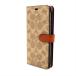  Coach COACH au XPERIA 5 для смартфон кейс signature PVC кожа Brown [mi][ б/у ]
